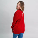 Unisex Pullover Snoopy Rot