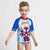 Bade-T-Shirt Spider-Man Blau