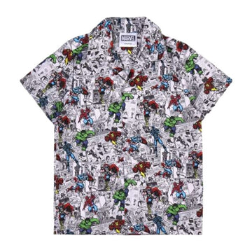 Kurzarm-T-Shirt für Kinder Marvel Hellgrau