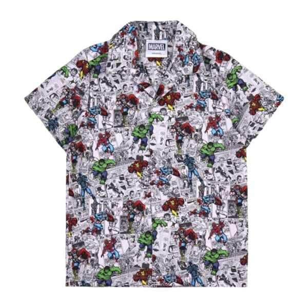 Kurzarm-T-Shirt für Kinder Marvel Hellgrau