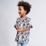 Kurzarm-T-Shirt für Kinder Marvel Hellgrau