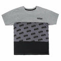 Herren Kurzarm-T-Shirt Batman Grau