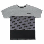 Herren Kurzarm-T-Shirt Batman Grau