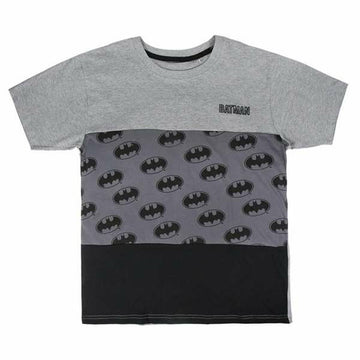 Herren Kurzarm-T-Shirt Batman Grau