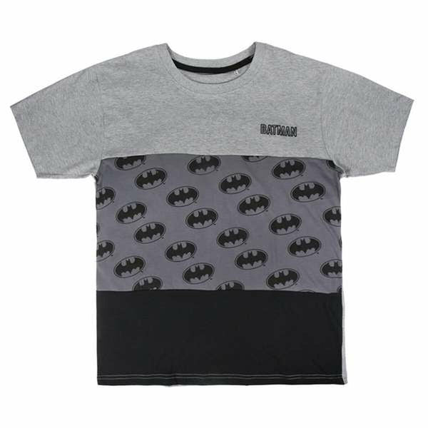 Herren Kurzarm-T-Shirt Batman Grau
