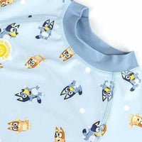 Bade-T-Shirt Bluey Hellblau
