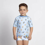 Bade-T-Shirt Bluey Hellblau