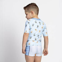 Bade-T-Shirt Bluey Hellblau
