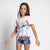 Kurzarm-T-Shirt für Kinder Stitch Blau Rosa