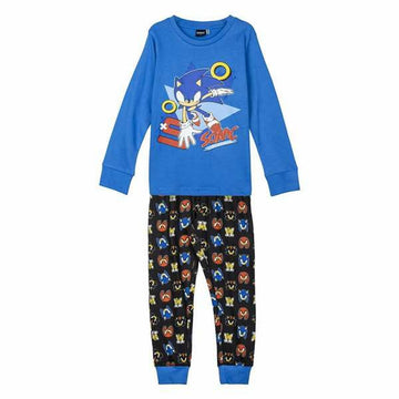 Schlafanzug Für Kinder Sonic Blau