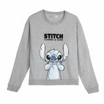 Damen Sweater ohne Kapuze Stitch Grau