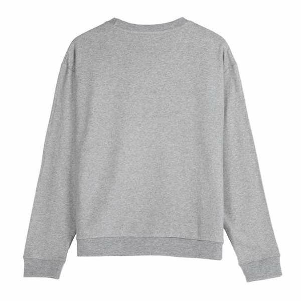 Damen Sweater ohne Kapuze Stitch Grau