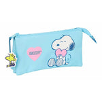 Allzwecktasche Snoopy Love Hellblau 22 x 12 x 3 cm