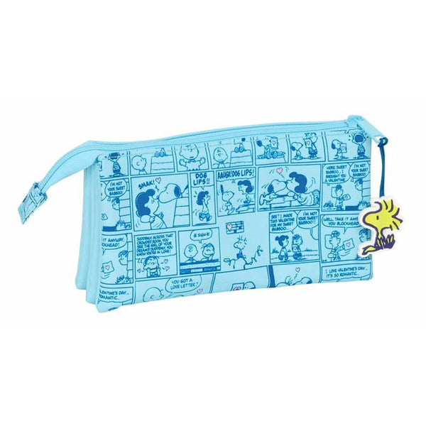Allzwecktasche Snoopy Love Hellblau 22 x 12 x 3 cm