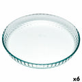 Backform Pyrex Classic Vidrio Durchsichtig Glas Eben rund 25 x 25 x 4 cm 6 Stück