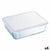 Rechteckige Lunchbox mit Deckel Pyrex Cook & Freeze 19 x 14 x 5 cm 800 ml Durchsichtig Silikon Glas (6 Stück)