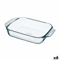 Ofenschüssel Pyrex Irresistible Durchsichtig Glas rechteckig 35 x 23,1 x 6,5 cm (6 Stück)