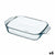 Ofenschüssel Pyrex Irresistible Durchsichtig Glas rechteckig 35 x 23,1 x 6,5 cm (6 Stück)