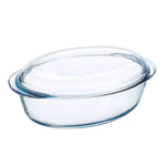 Ofenschüssel Pyrex Classic Vidrio Durchsichtig Glas 33 x 20 x 10 cm mit Deckel (3 Stück)