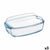 Kochschüssel Pyrex Classic mit Deckel 4,5 L 38 x 22 x 11 cm Durchsichtig Glas (3 Stück)