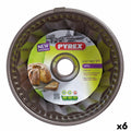 Backform Pyrex Asimetria Schwarz Metall Ring
