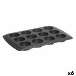 Muffinform Pyrex Magic Schwarz 31 x 26 x 4 cm (6 Stück)