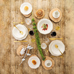 Flacher Teller Churchill Artic White Weiß aus Keramik Porcelæn Ø 27 cm (6 Stück)