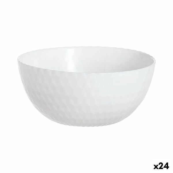 Schale Luminarc Pampille Blanco Weiß Glas 13 cm (24 Stück)