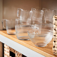 Kop Luminarc Stripy Durchsichtig Glas 90 ml (6 Stück)
