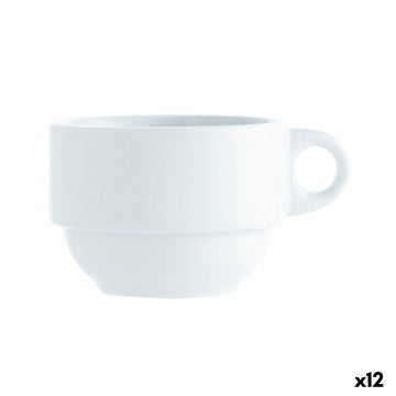 Tasse Kaffee und Tee Quid Basic Weiß 250 ml (12 Stück)