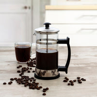 Kolben-Kaffeemaschine Quid Serenia Durchsichtig Glas Edelstahl 350 ml (6 Stück)