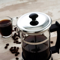 Kolben-Kaffeemaschine Quid Serenia Durchsichtig Glas Edelstahl 350 ml (6 Stück)