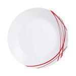 Flacher Teller Arcopal Domitille Rojo zweifarbig Glas 25 cm (12 Stück)