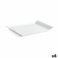 Tablett für Snacks Quid Gastro Fresh 26 x 18 cm aus Keramik Weiß (6 Stück)