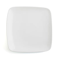 Flacher Teller Ariane Vital Square karriert Weiß aus Keramik 27 x 21 cm (12 Stück)