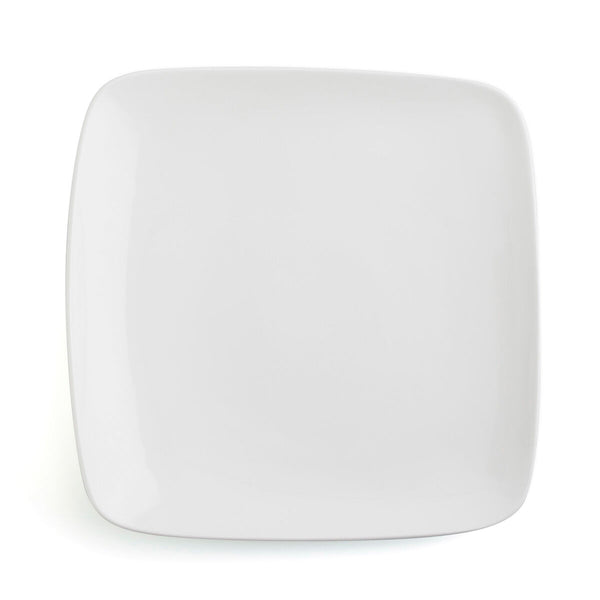 Flacher Teller Ariane Vital Square karriert Weiß aus Keramik 27 x 21 cm (12 Stück)