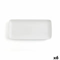 Kochschüssel Ariane Vital Coupe rechteckig aus Keramik Weiß (36 x 16,5 cm) (6 Stück)