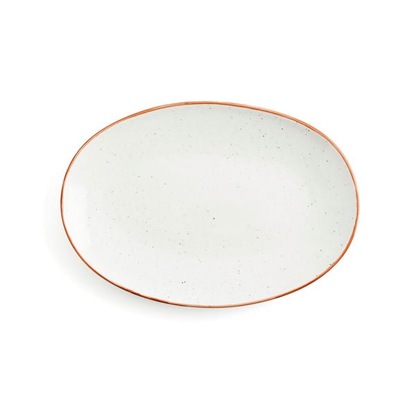 Kochschüssel Ariane Terra Oval aus Keramik Beige (Ø 32 cm) (6 Stück)