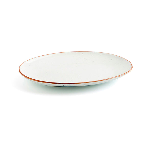 Kochschüssel Ariane Terra Oval aus Keramik Beige (Ø 32 cm) (6 Stück)