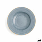 Suppenteller Ariane Terra aus Keramik Blau (Ø 26 cm) (6 Stück)