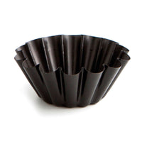 Puddingform Quid Sweet Grey Schwarz Metall (12 Stück)