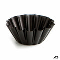 Puddingform Quid Sweet Grey Schwarz Metall (12 Stück)