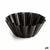 Puddingform Quid Sweet Grey Schwarz Metall (12 Stück)