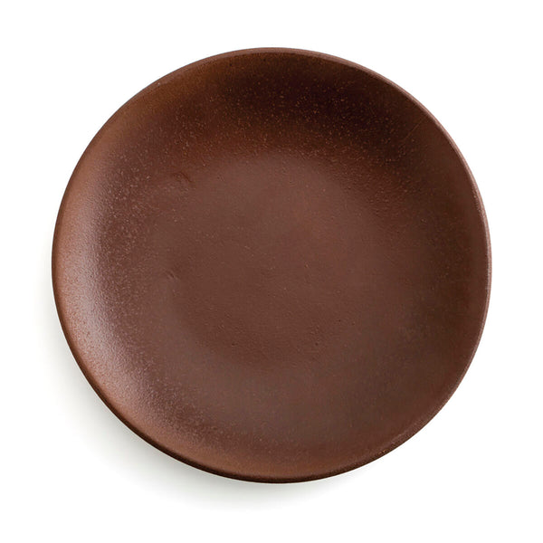 Flacher Teller Anaflor Barro Anaflor Braun aus Keramik Steingut Ø 29 cm (8 Stück)