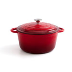 Topf mit Deckel Bidasoa Fierro Rot Ø 24 cm 3,7 L (2 Stück)