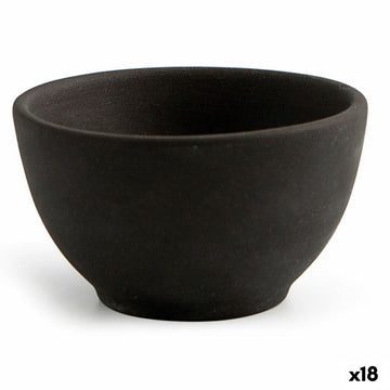 Schüssel für Vorspeisen Quid Mineral Gres Schwarz aus Keramik 9 x 5 cm (18 Stück)