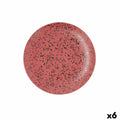 Flacher Teller Ariane Oxide Rot aus Keramik Ø 24 cm (6 Stück)