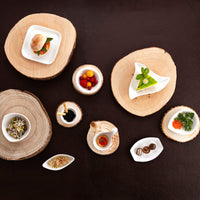 Satz für Appetithäppchen Ariane Alaska Weiß aus Keramik 8,5 x 8,3 x 3,5 cm (18 Stück)