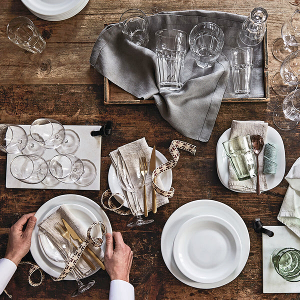 Salatschüssel Bormioli Rocco Parma Weiß Glas (24 cm) (12 Stück)