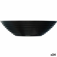 Schüssel Luminarc Harena Suppe 20 cm Schwarz Glas (24 Stück)